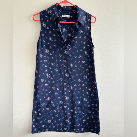 Equipment silk sleeveless shift dress floral print size XS - Picture 2 of 12